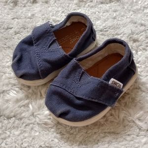 Toddlers Navy Blue Toms